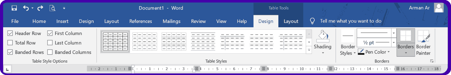 Table Tools Layout. Tabs Design. Bid Tab. Таблица tools